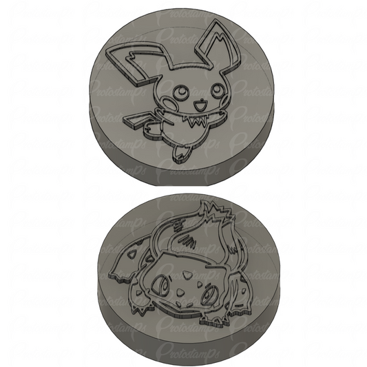 2 Custom 3in Stamps, Price Includes Shipping