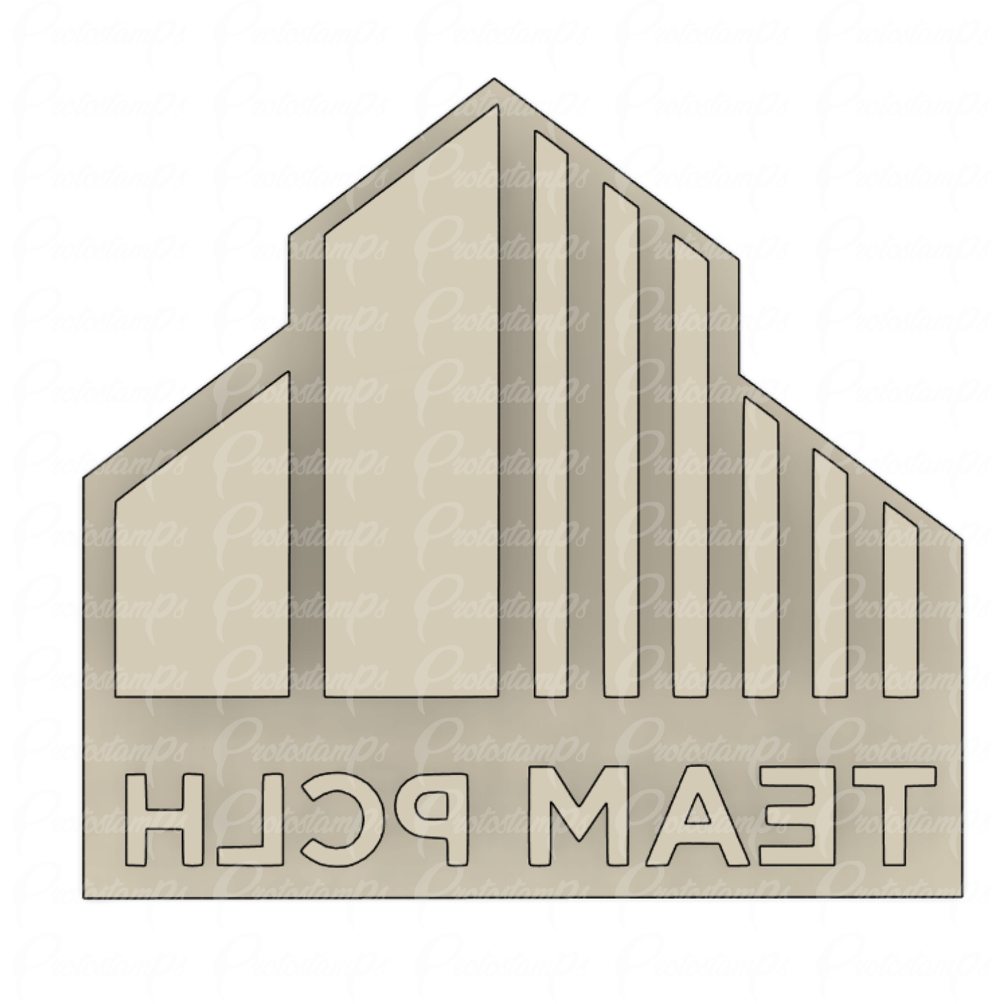 Custom 25mmish Die Cut Stamp, Price Includes Shipping