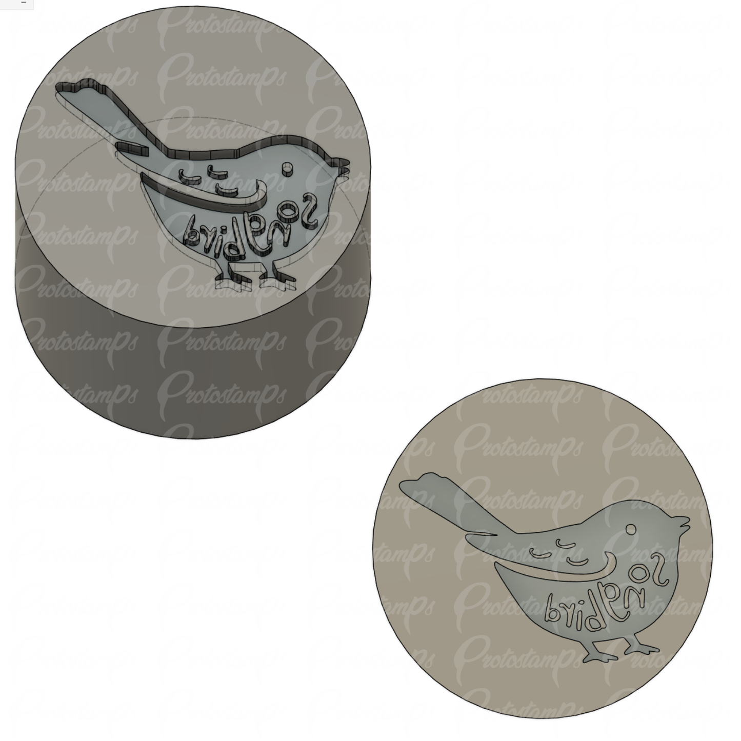 Custom 1in Round and Square Stamp, Price Includes Shipping
