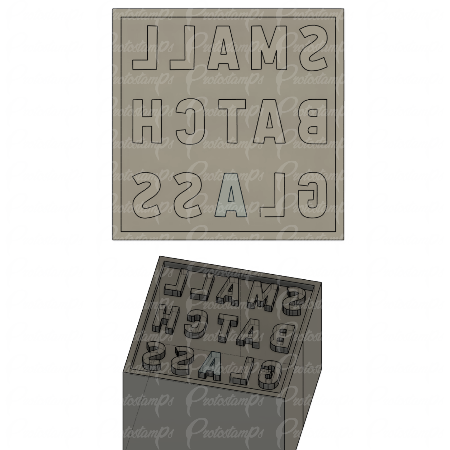 Custom 1in Round and Square Stamp, Price Includes Shipping