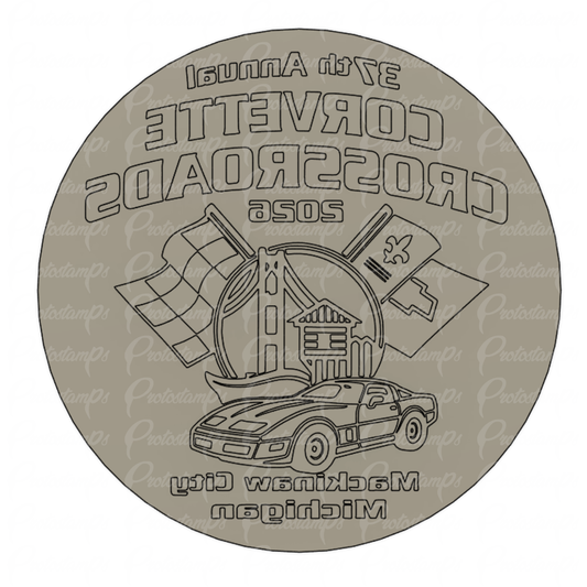custom 3.5in stamp price includes shipping