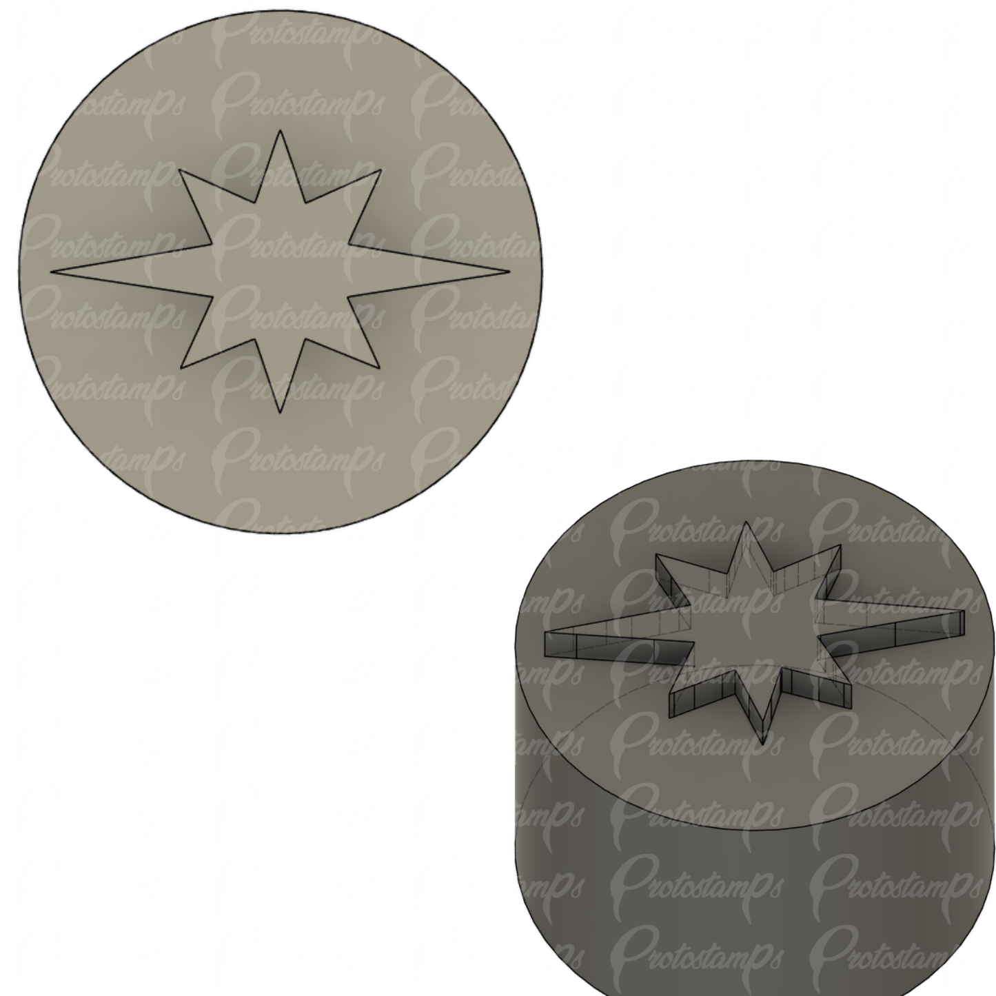 Custom 1in Stamp Price Includes Shipping