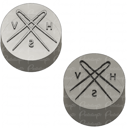 2 Custom 32mm Stamp Price Includes Shipping