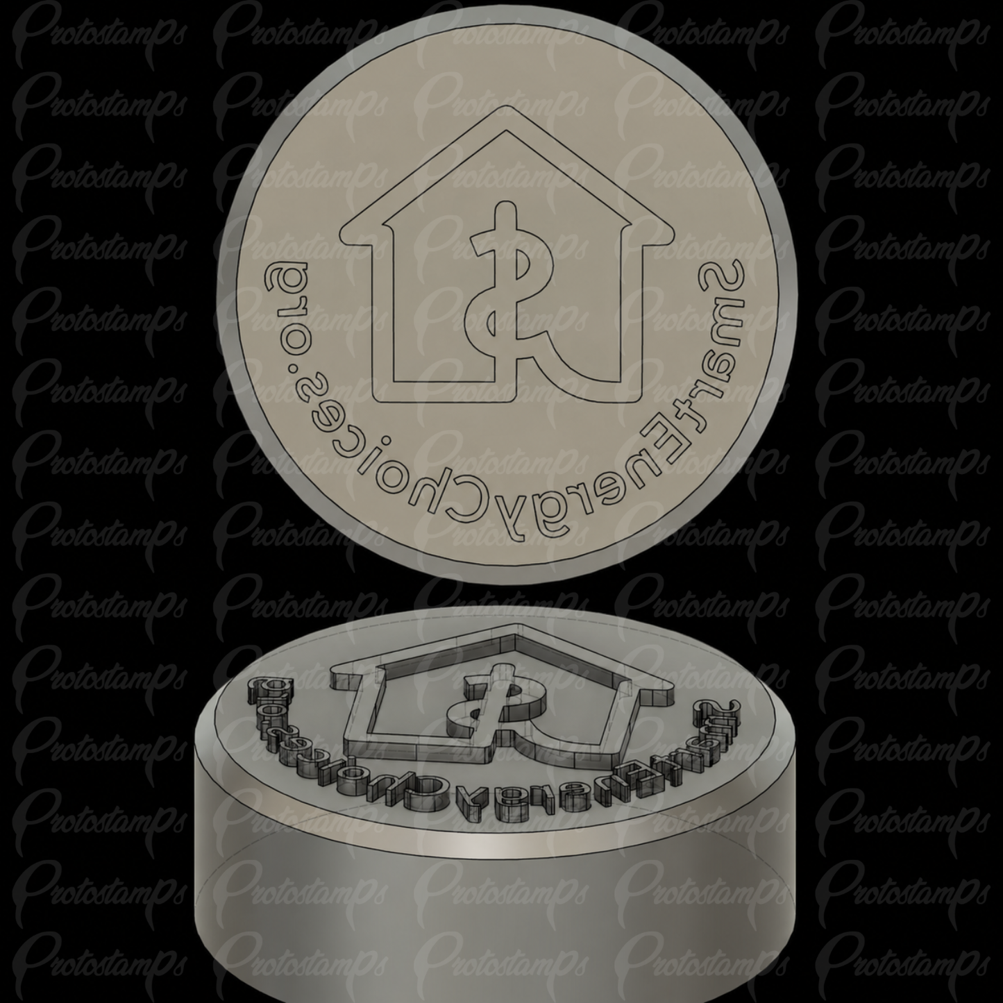 (2) 1.9375in Stamps Price Includes Shipping