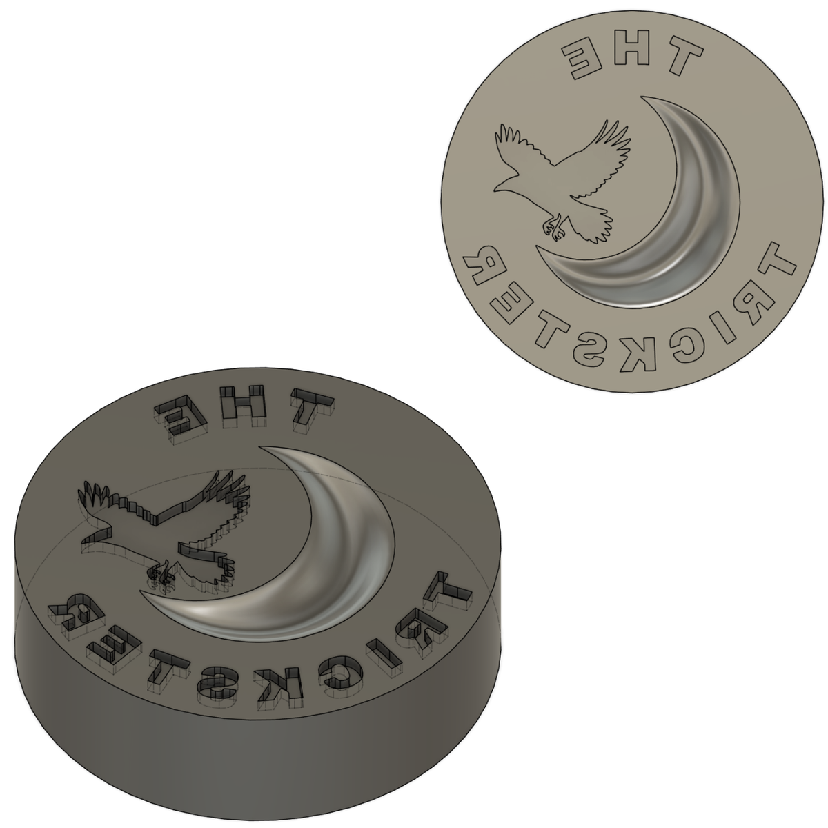4 Custom 2.5in Stamps, 4 medallions, 2 cubes price includes shipping