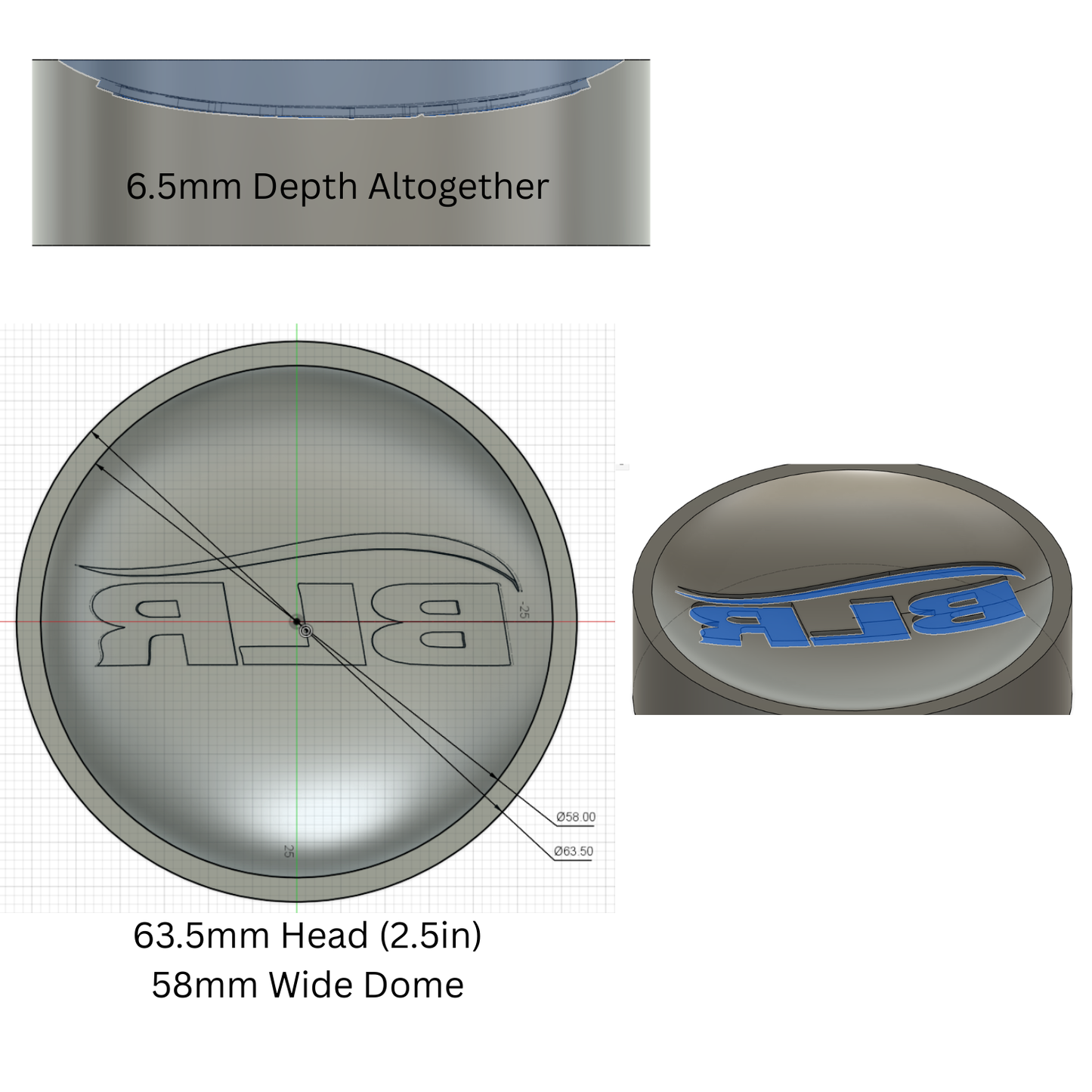 Custom 2.5in Stamp, Price Includes Shipping