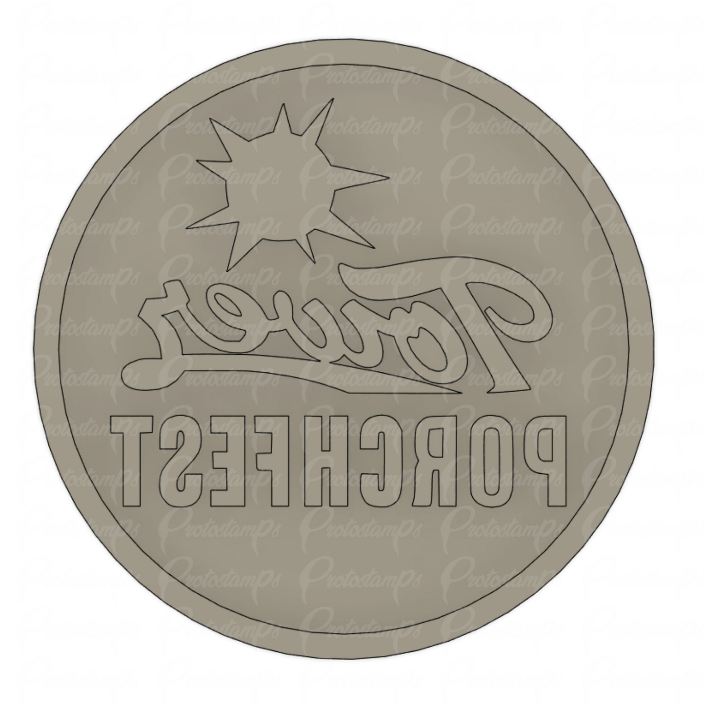 Custom 38.1mm Stamp, Price Includes Priority Shipping – Protostamps