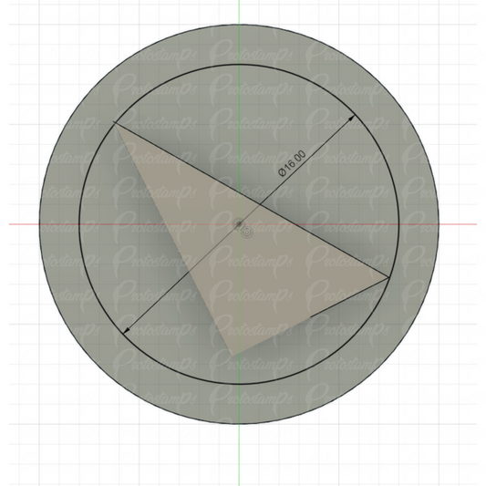 Custom (2) 20mm Graphite Stamp (Price Includes Shipping to UK)