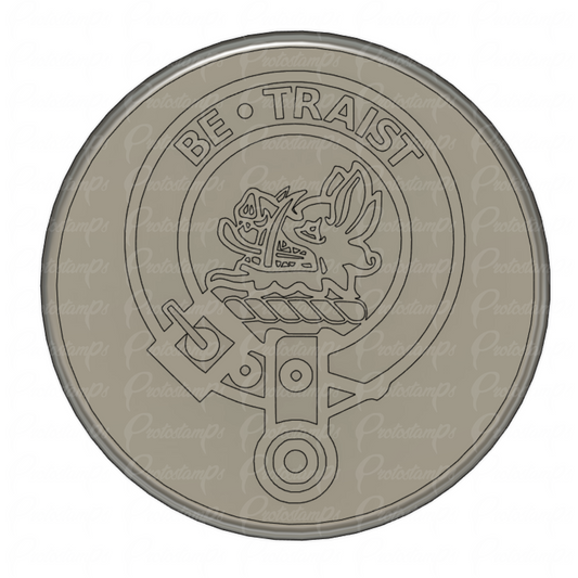 "Be Traist"  40mm Graphite Stamp (Price Includes Shipping)