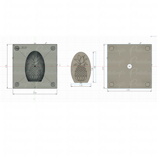 Custom Graphite Mold and Stamp
