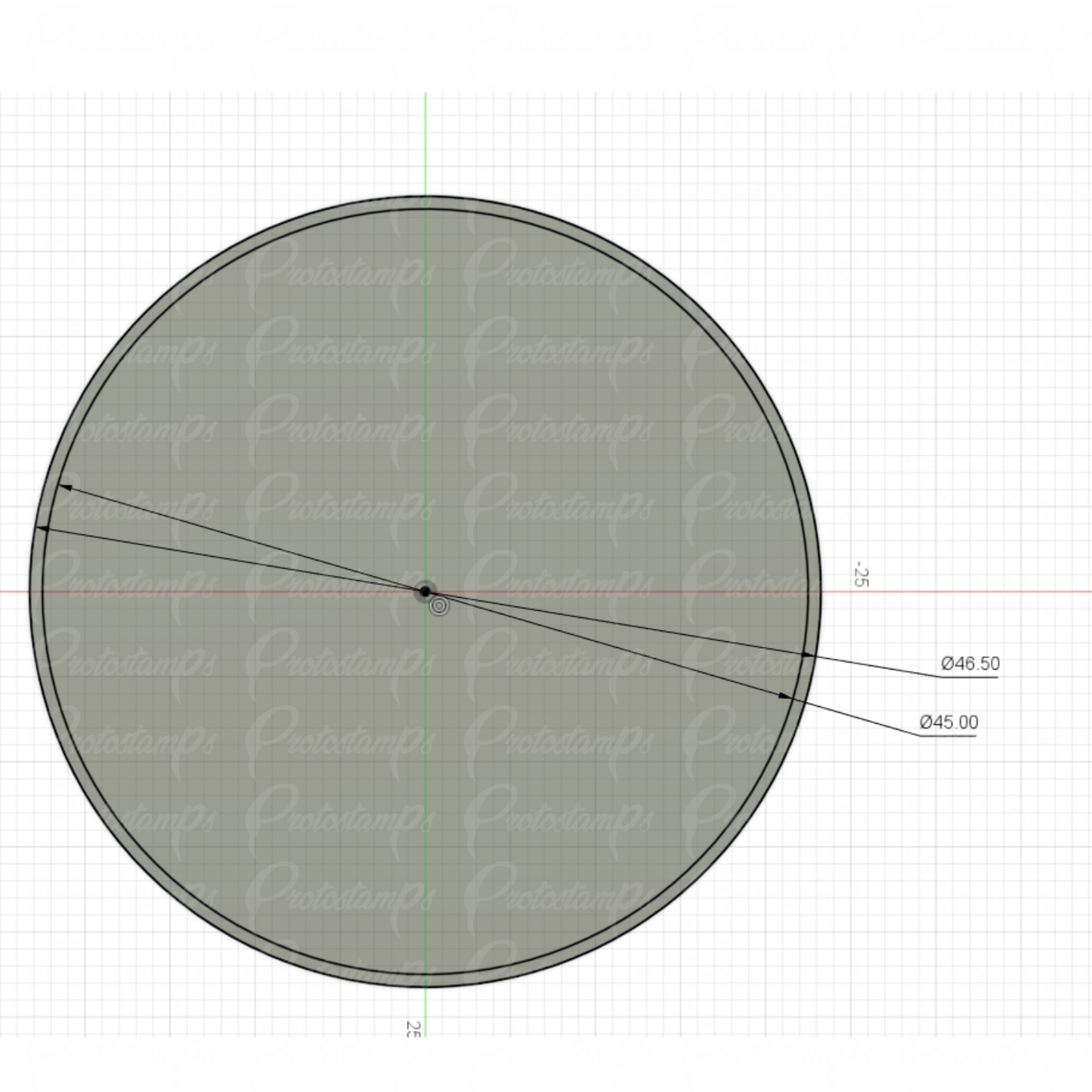 Custom 46.5mm Push, Price Includes Shipping