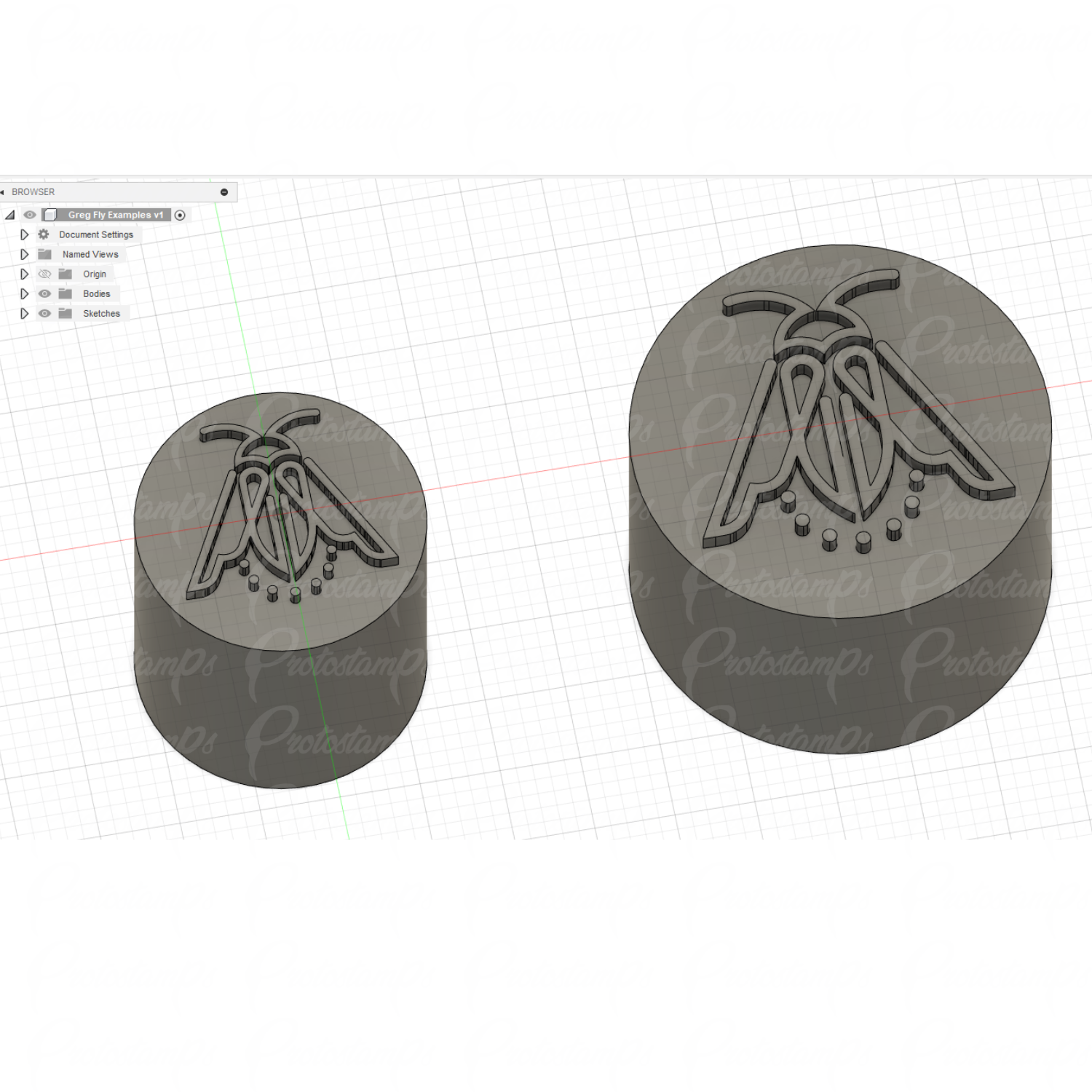 2 Custom Stamps, Price Includes Shipping – Protostamps