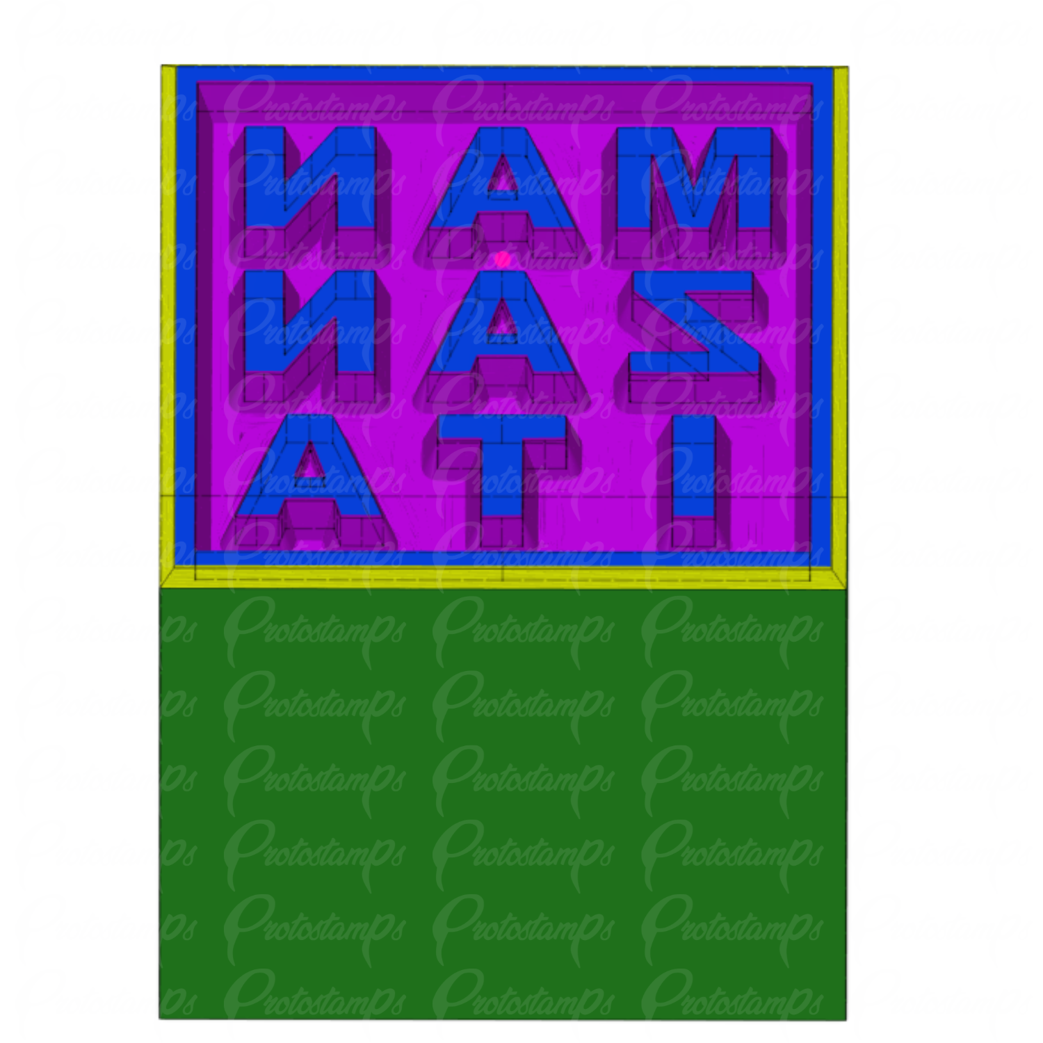 Custom 19.05mm Square Stamp, Price Includes Shipping – Protostamps