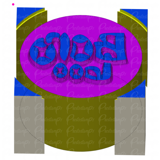 Custom 30mm Boroboo Stamp Price Includes Shipping