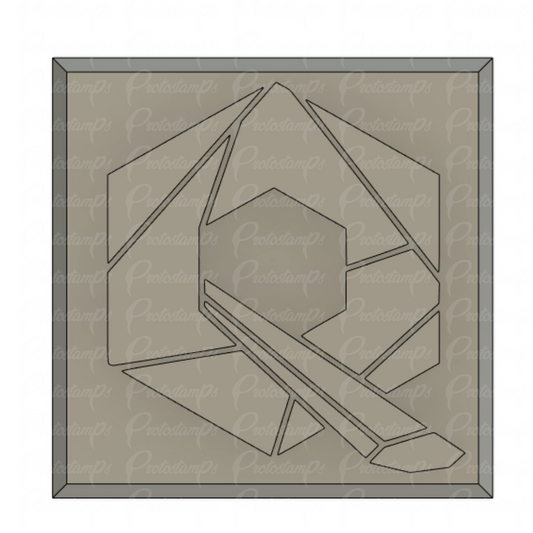 Custom 25mm Square Stamp, Price Includes Shipping