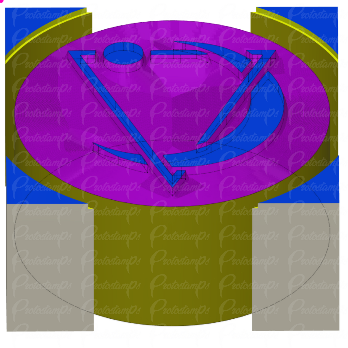 Custom 1.5in Visuals Stamp, Price Includes Shipping – Protostamps