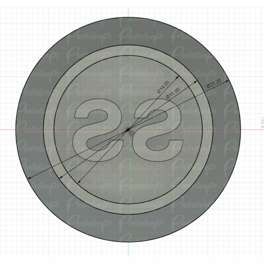 Custom 16mm And 25mm Stamp, (Price IncludesShipping)