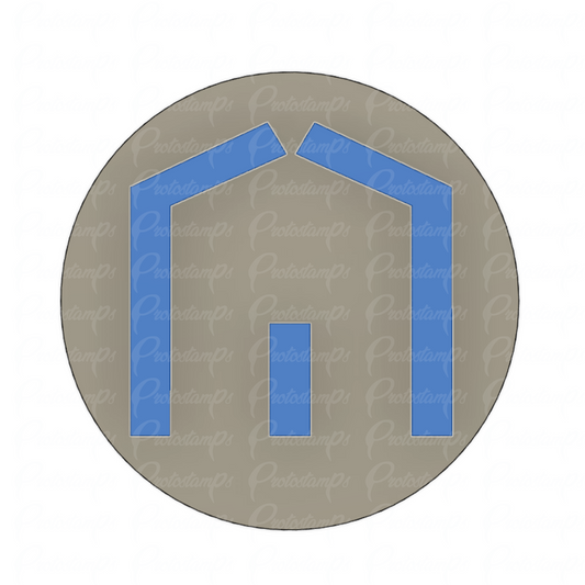 Custom 25mm "Right At Home" Stamp, Price Includes Shipping