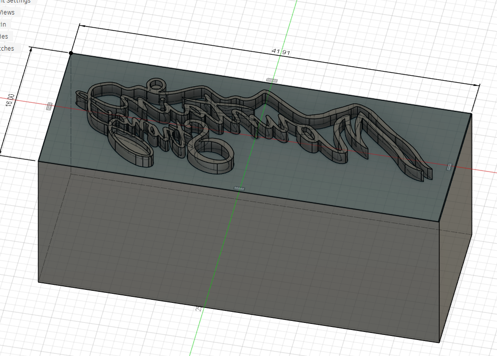 Custom 42 x 16mm stamp Price Includes Shipping