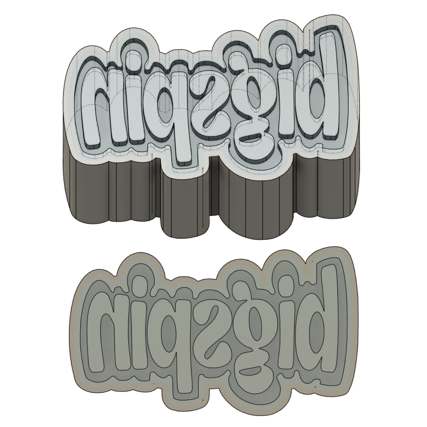 2 Custom Die Cut Stamps Price Includes Shipping