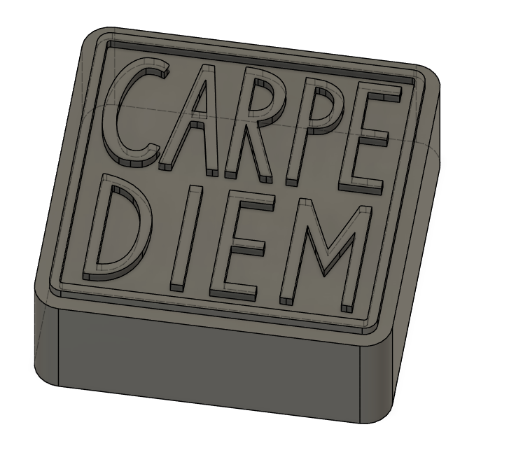 2in Square Stamp with rounded Corners, Price Includes Shipping