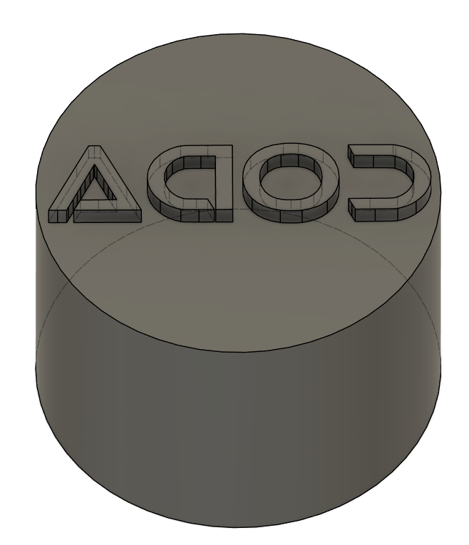 1in Coda Stamp Price Includes Shipping and Rush Order