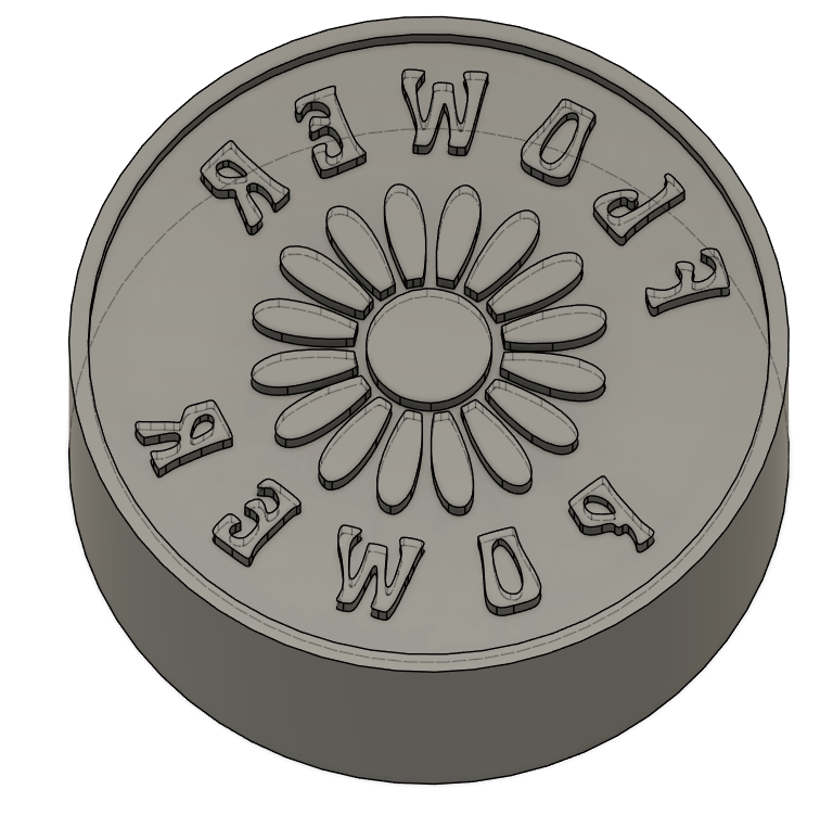 2in Flower Power Stamp, Price Includes Shipping