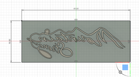 Custom 42 x 16mm stamp Price Includes Shipping