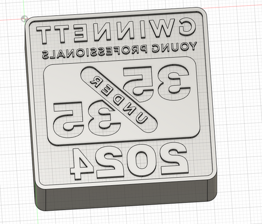 Custom 35 under 35, 50mm Stamp