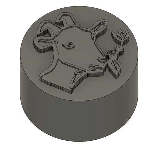 30mm Goat Stamp, price includes priority mail express (2-3 business day)