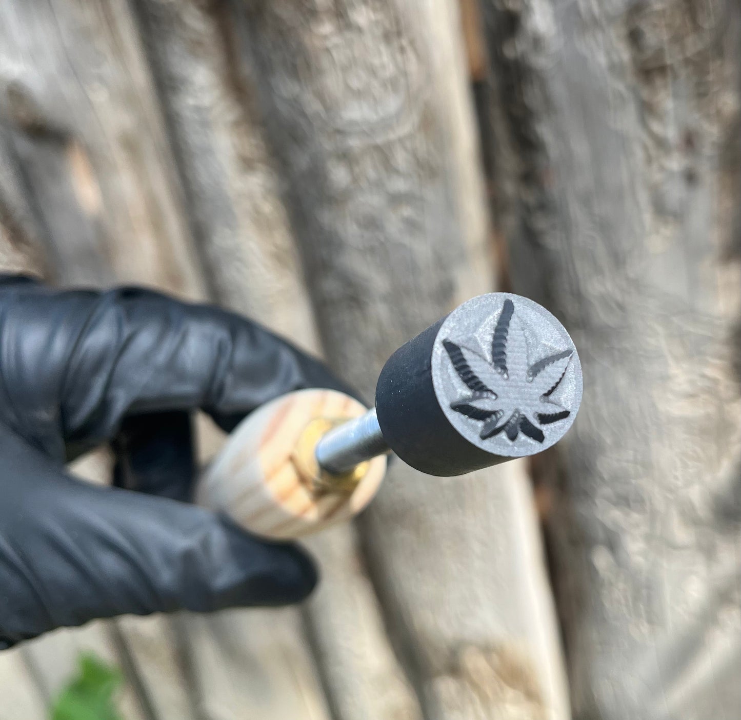 20mm Weed Leaf Stamp, Price Includes Shipping