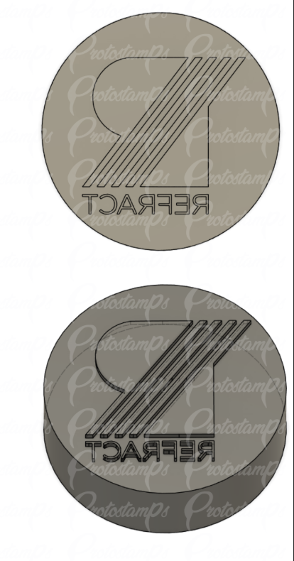 Custom 55mm Stamp Price Includes Shipping