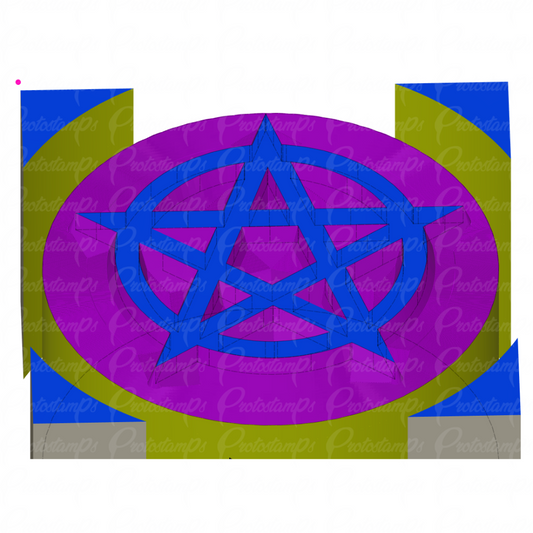 Pentagram Custom Stamp