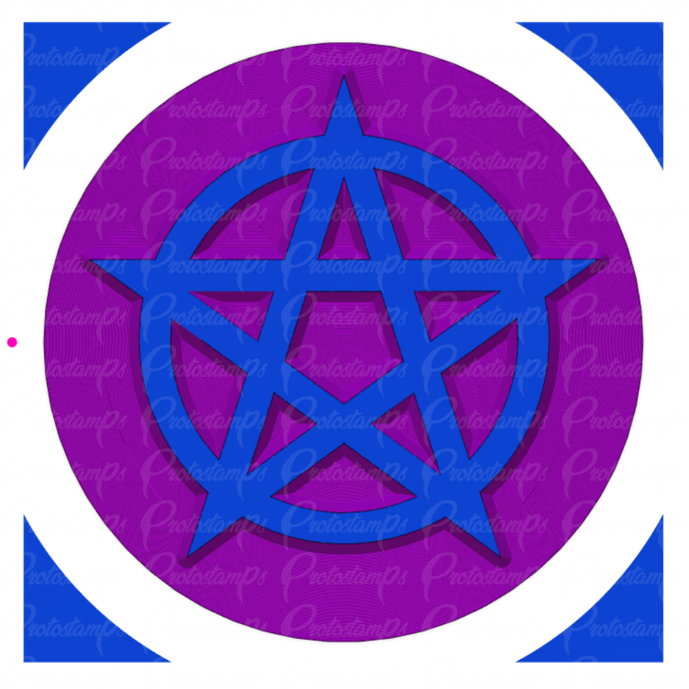 Pentagram Custom Stamp