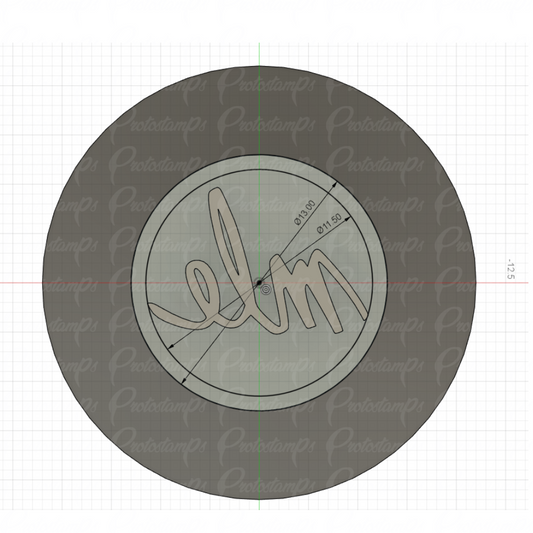 13mm MLE Stamp (Price Includes Shipping)