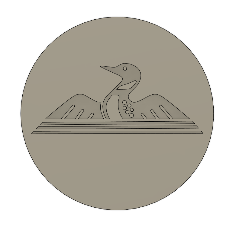 25.4mm Lake St George Brewing Stamp (Price Includes Shipping)