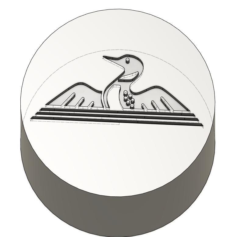 25.4mm Lake St George Brewing Stamp (Price Includes Shipping)